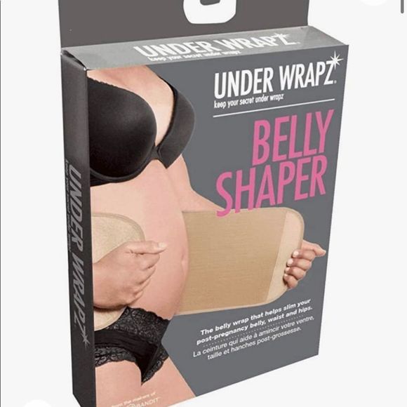 Under Wrapz Other - SNATCH ME UP - Under Wrapz Large Black Belly Shaper, Maternity Postpartum - NWT